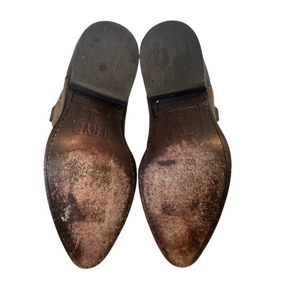 Frye Vintage Billy Smoke Gray Brown Western Cowgirl Boots Size 7 - Picture 10 of 12